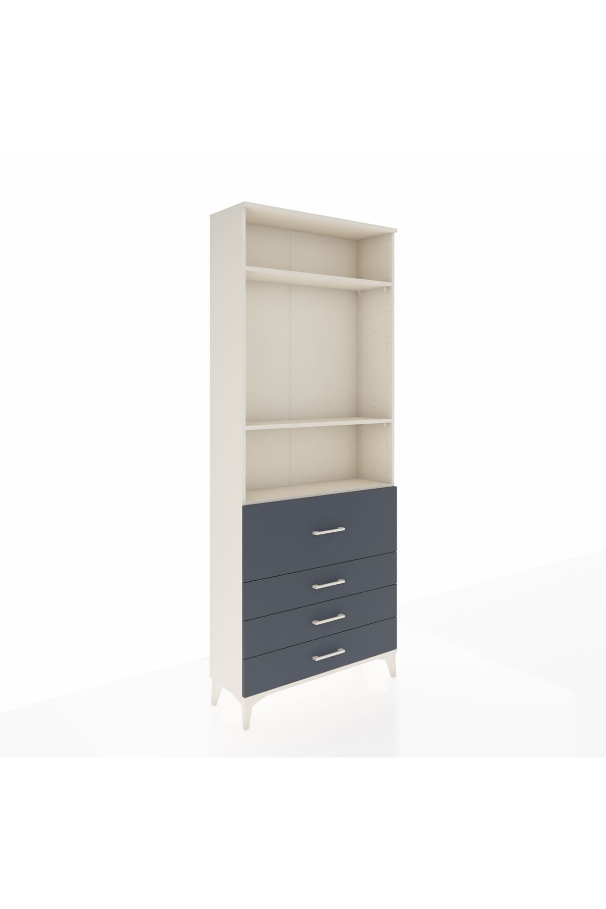Arges Dolap 3 Raflı 4 Çekmeceli 88x30x221 - S30M090V2A
