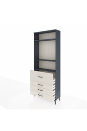 Arges Dolap 3 Raflı 4 Çekmeceli 88x30x221 - S30M090V4A
