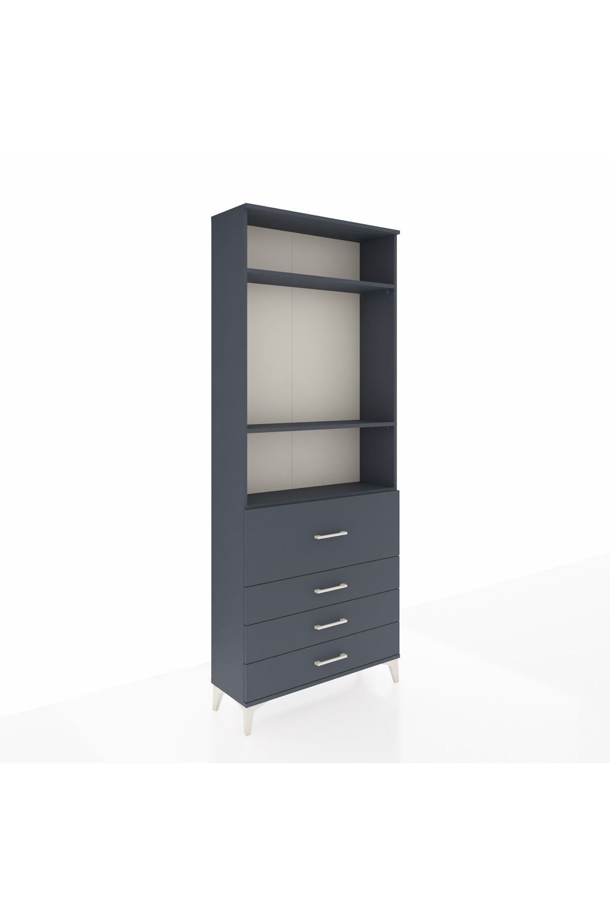 Arges Dolap 3 Raflı 4 Çekmeceli 88x30x221 - S30M090V5A