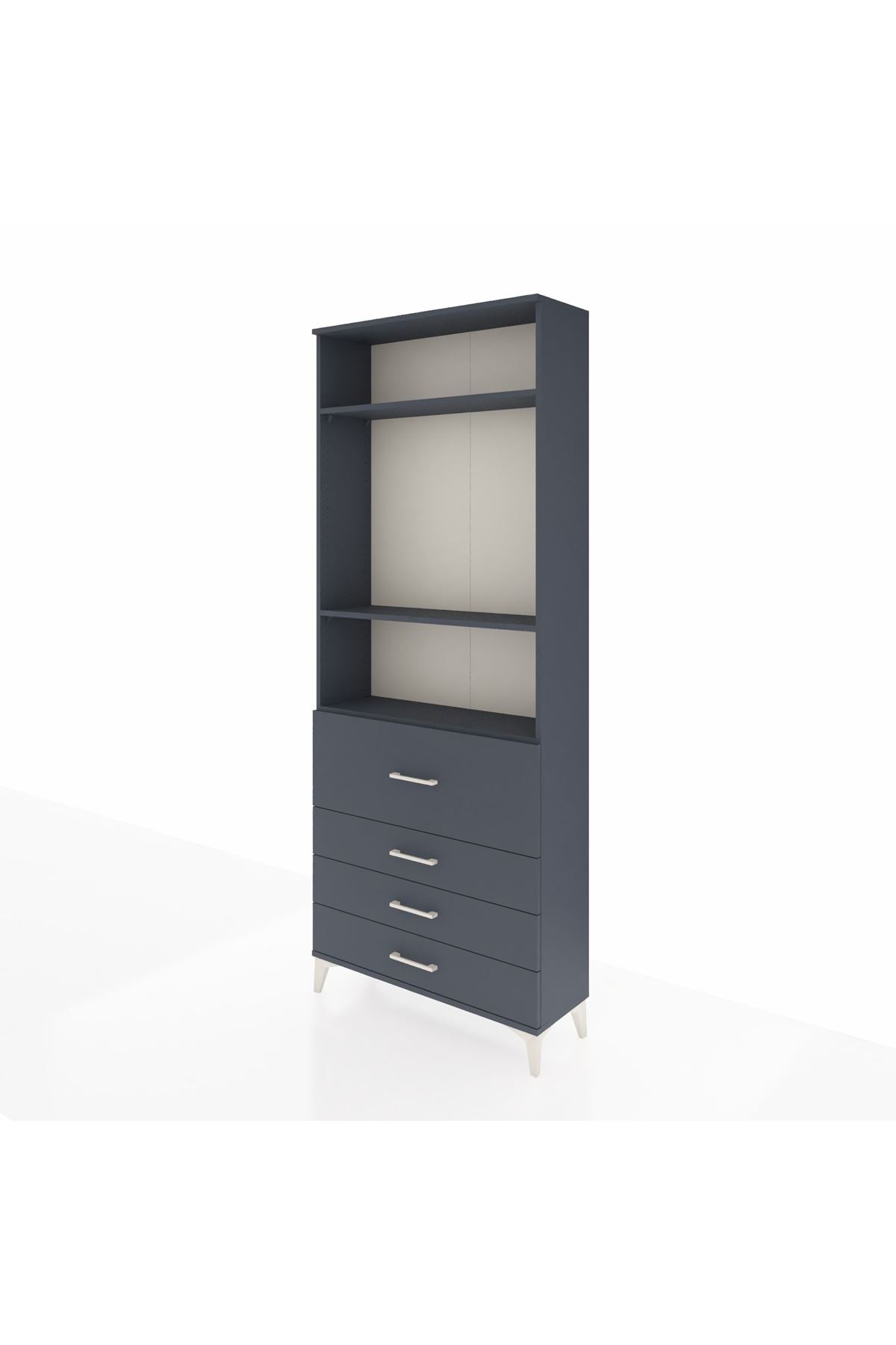 Arges Dolap 3 Raflı 4 Çekmeceli 88x30x221 - S30M090V5A