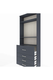 Arges Dolap 3 Raflı 4 Çekmeceli 88x30x221 - S30M090V5A