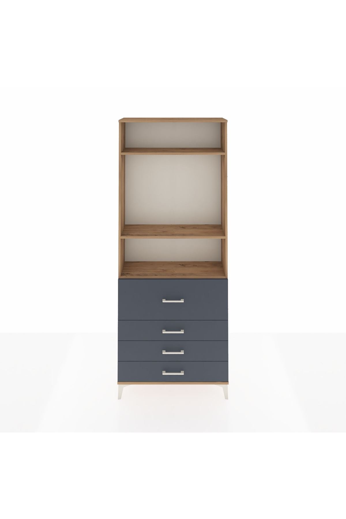 Arges Dolap 3 Raflı 4 Çekmeceli 88x30x221 - S30M090V8A