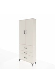 Arges Dolap 2 Raflı 3 Çekmeceli Tek Askılı 88x30x221 - S30M091V1A