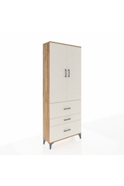 Arges Dolap 2 Raflı 3 Çekmeceli Tek Askılı 88x30x221 - S30M091V7A