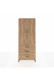 Arges Dolap 2 Raflı 3 Çekmeceli Tek Askılı 88x30x221 - S30M091V9A
