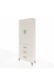 Arges Dolap 3 Raflı 3 Çekmeceli 2 Kapaklı 88x30x221 - S30M092V1A