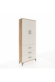 Arges Dolap 3 Raflı 3 Çekmeceli 2 Kapaklı 88x30x221 - S30M092V7A