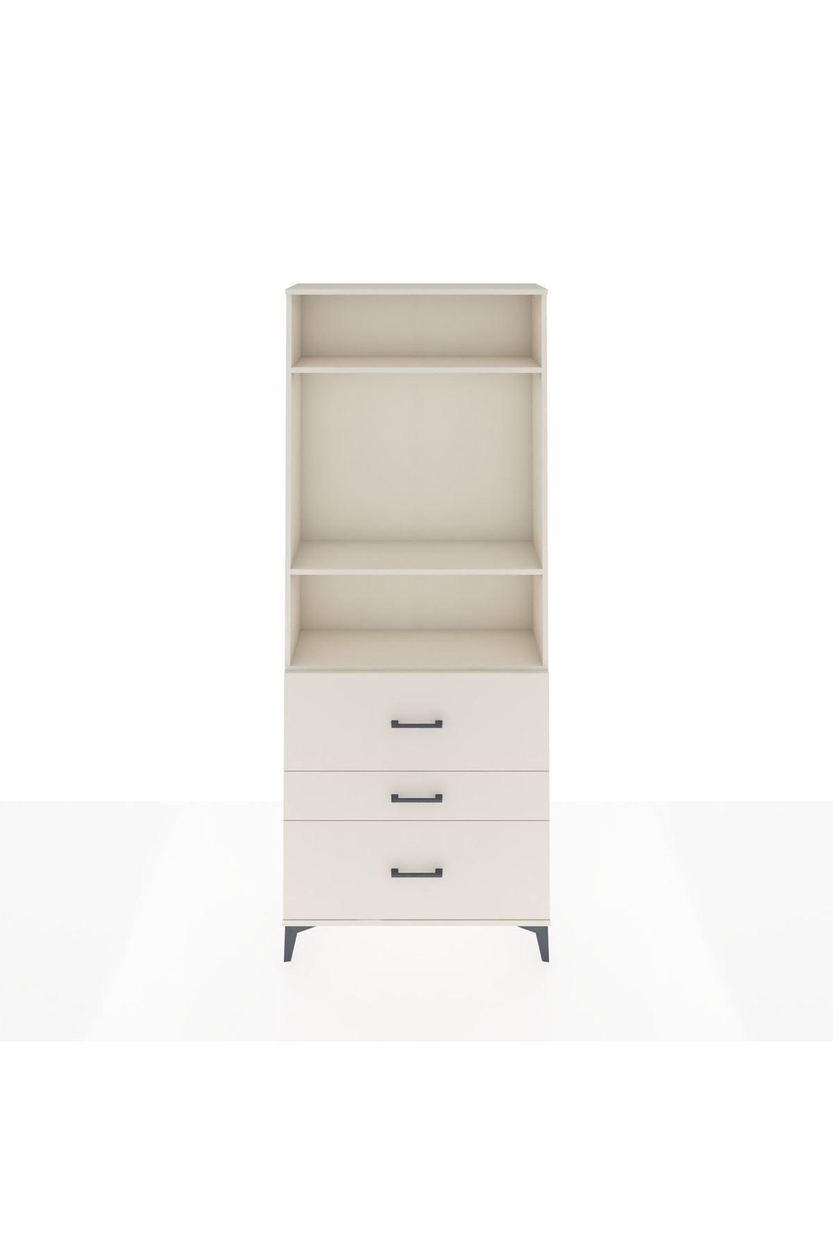 Arges Dolap 3 Raflı 3 Çekmeceli 88x30x221 - S30M093V1A