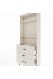 Arges Dolap 3 Raflı 3 Çekmeceli 88x30x221 - S30M093V1A