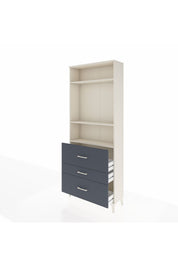 Arges Dolap 3 Raflı 3 Çekmeceli 88x30x221 - S30M093V2A