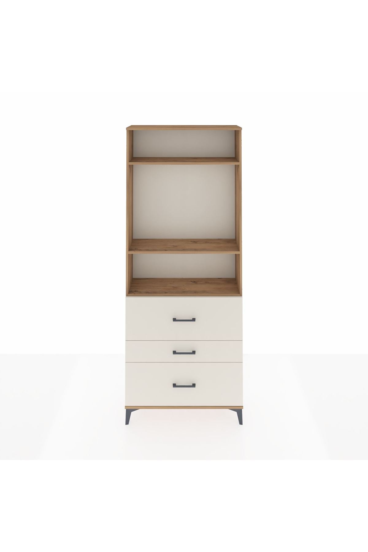 Arges Dolap 3 Raflı 3 Çekmeceli 88x30x221 - S30M093V7A