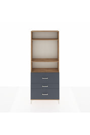 Arges Dolap 3 Raflı 3 Çekmeceli 88x30x221 - S30M093V8A