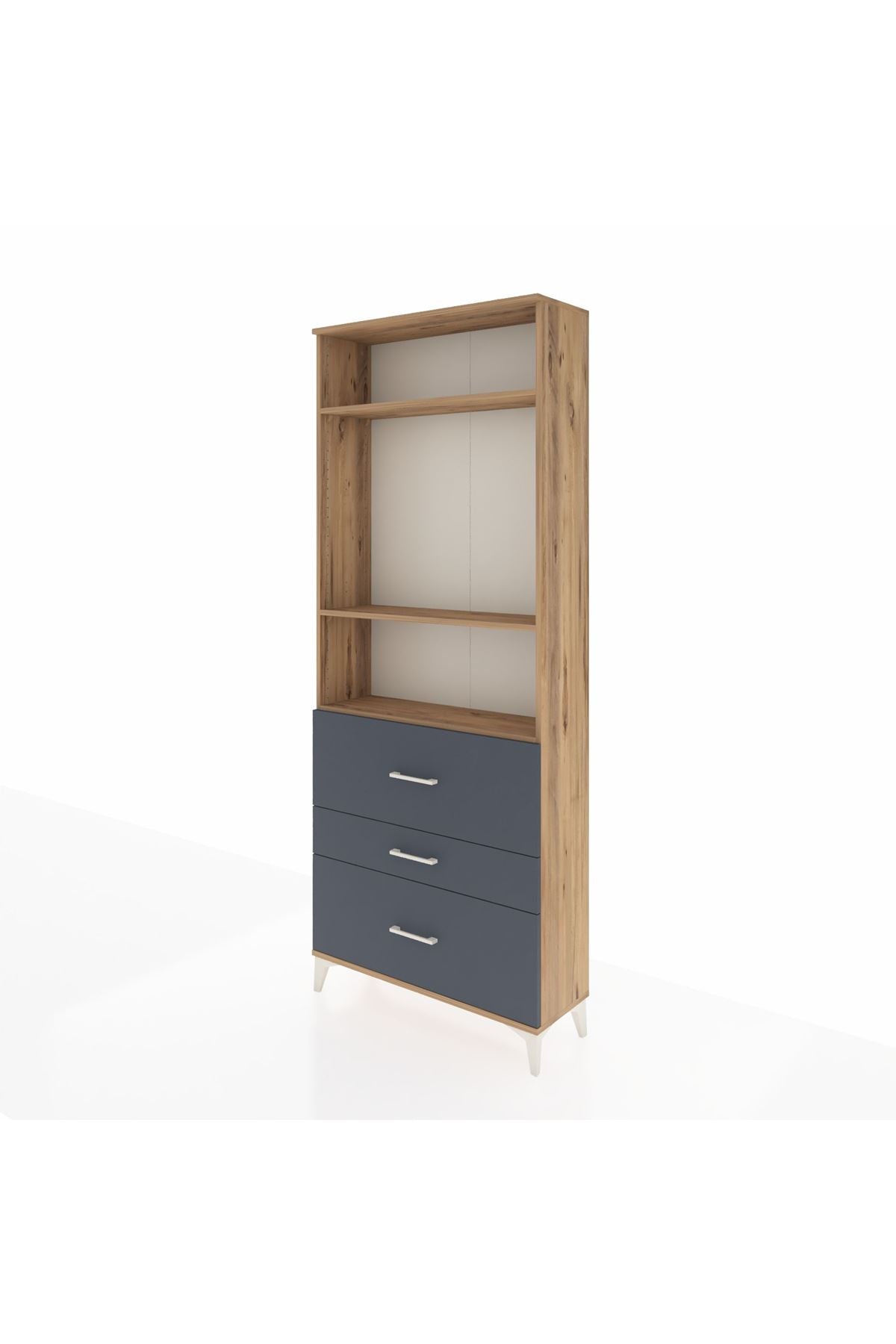 Arges Dolap 3 Raflı 3 Çekmeceli 88x30x221 - S30M093V8A