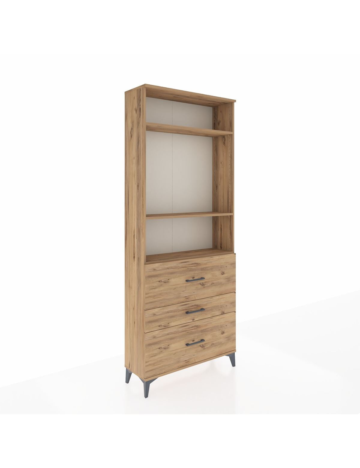 Arges Dolap 3 Raflı 3 Çekmeceli 88x30x221 - S30M093V9A
