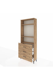 Arges Dolap 3 Raflı 3 Çekmeceli 88x30x221 - S30M093V9A