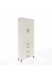 Arges Dolap 2 Raflı 4 Çekmeceli Tek Askılı 88x30x221 - S30M094V1A