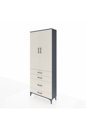 Arges Dolap 2 Raflı 4 Çekmeceli Tek Askılı 88x30x221 - S30M094V4A