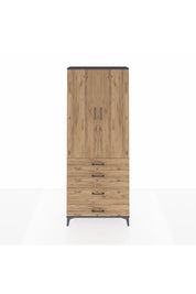 Arges Dolap 2 Raflı 4 Çekmeceli Tek Askılı 88x30x221 - S30M094V6A