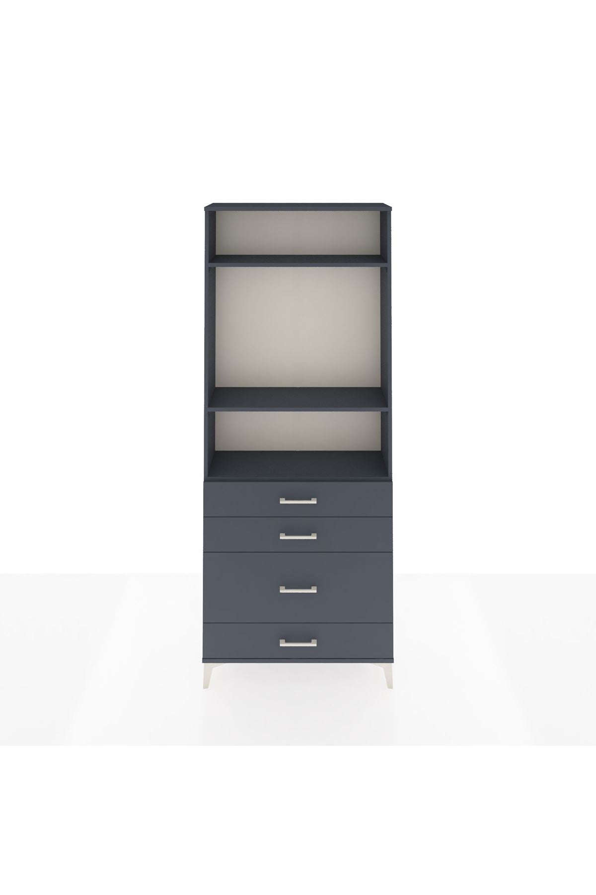 Arges Dolap 3 Raflı 4 Çekmeceli 88x30x221 - S30M096V5A