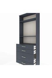 Arges Dolap 3 Raflı 4 Çekmeceli 88x30x221 - S30M096V5A