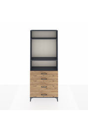 Arges Dolap 3 Raflı 4 Çekmeceli 88x30x221 - S30M096V6A