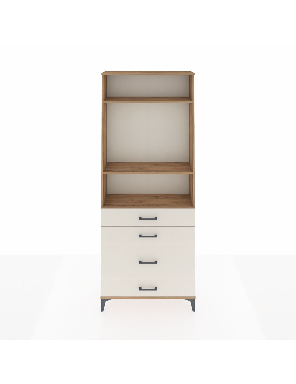 Arges Dolap 3 Raflı 4 Çekmeceli 88x30x221 - S30M096V7A
