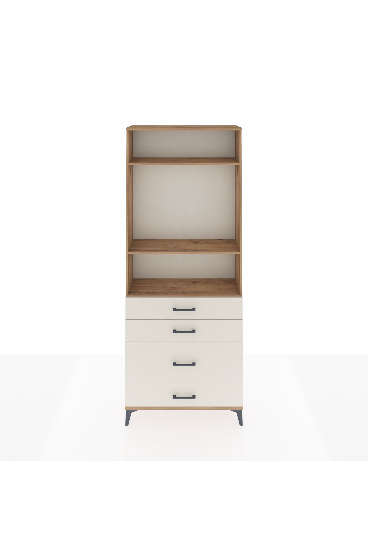 Arges Dolap 3 Raflı 4 Çekmeceli 88x30x221 - S30M096V7A