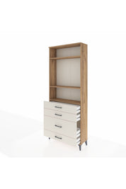 Arges Dolap 3 Raflı 4 Çekmeceli 88x30x221 - S30M096V7A
