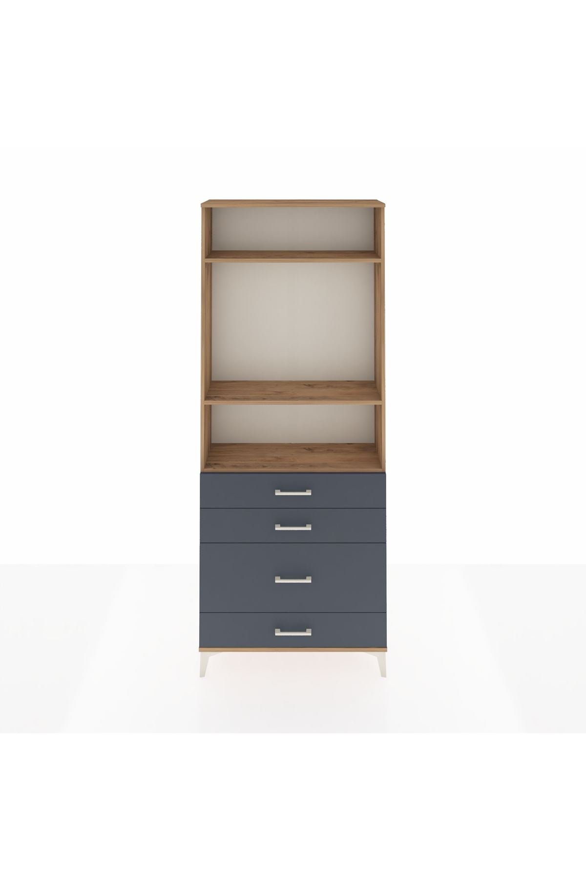 Arges Dolap 3 Raflı 4 Çekmeceli 88x30x221 - S30M096V8A