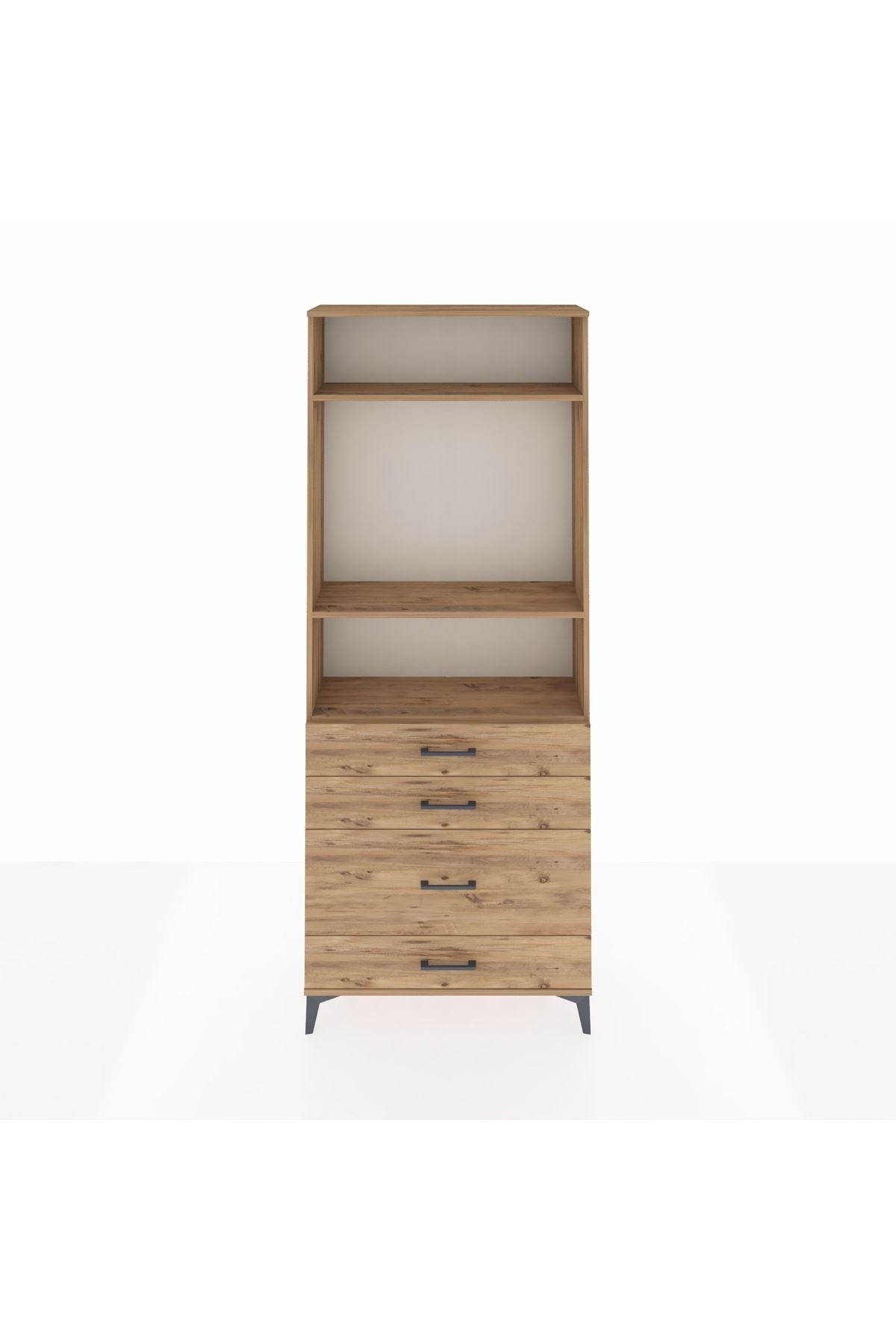 Arges Dolap 3 Raflı 4 Çekmeceli 88x30x221 - S30M096V9A