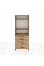 Arges Dolap 3 Raflı 4 Çekmeceli 88x30x221 - S30M096V9A