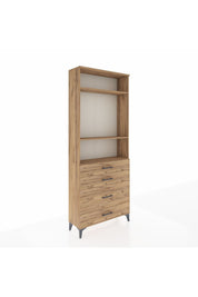 Arges Dolap 3 Raflı 4 Çekmeceli 88x30x221 - S30M096V9A
