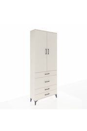Arges Dolap 2 Raflı 4 Çekmeceli Tek Askılı 88x30x221 - S30M097V1A