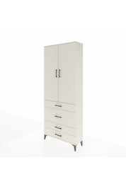 Arges Dolap 2 Raflı 4 Çekmeceli Tek Askılı 88x30x221 - S30M097V1A
