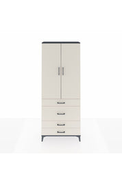 Arges Dolap 2 Raflı 4 Çekmeceli Tek Askılı 88x30x221 - S30M097V4A