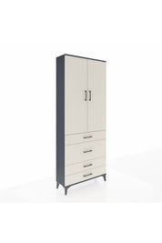 Arges Dolap 2 Raflı 4 Çekmeceli Tek Askılı 88x30x221 - S30M097V4A