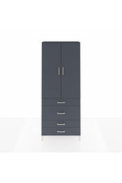 Arges Dolap 2 Raflı 4 Çekmeceli Tek Askılı 88x30x221 - S30M097V5A