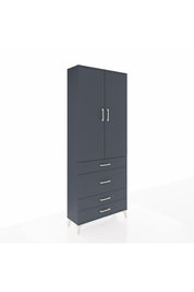 Arges Dolap 2 Raflı 4 Çekmeceli Tek Askılı 88x30x221 - S30M097V5A