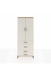 Arges Dolap 2 Raflı 4 Çekmeceli Tek Askılı 88x30x221 - S30M097V7A