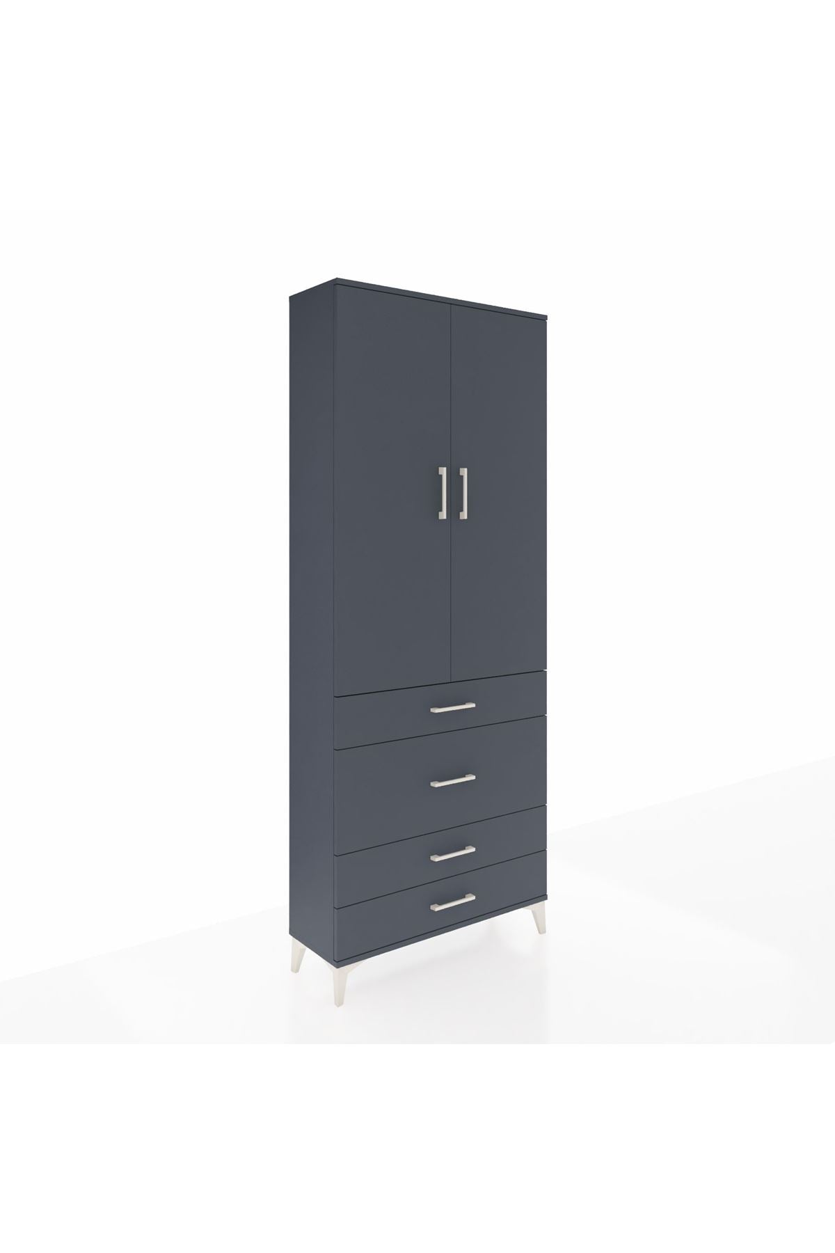 Arges Dolap 3 Raflı 4 Çekmeceli 2 Kapaklı 88x30x221 - S30M098V5A