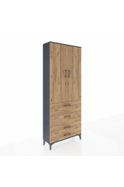 Arges Dolap 3 Raflı 4 Çekmeceli 2 Kapaklı 88x30x221 - S30M098V6A