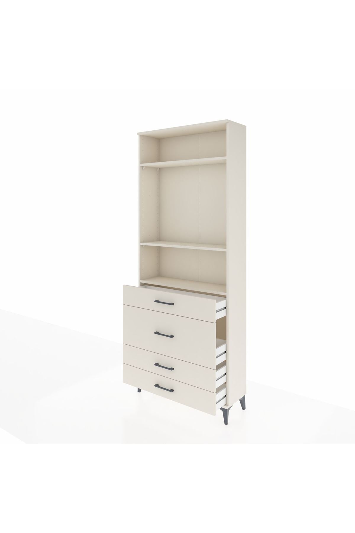 Arges Dolap 3 Raflı 4 Çekmeceli 88x30x221 - S30M099V1A