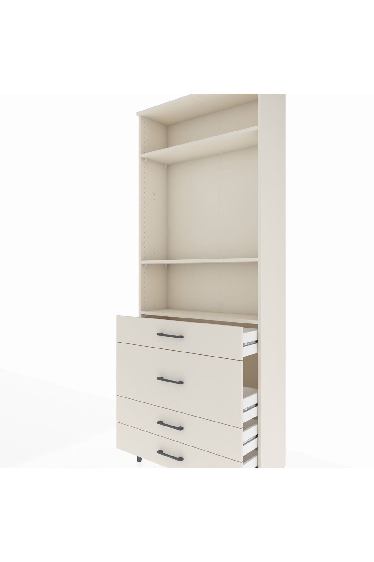 Arges Dolap 3 Raflı 4 Çekmeceli 88x30x221 - S30M099V1A