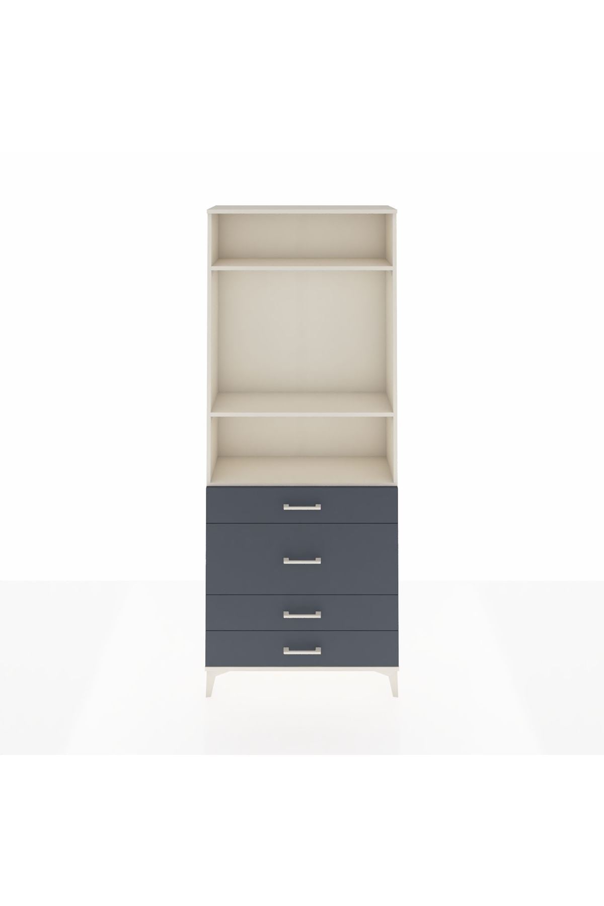 Arges Dolap 3 Raflı 4 Çekmeceli 88x30x221 - S30M099V2A