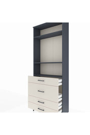 Arges Dolap 3 Raflı 4 Çekmeceli 88x30x221 - S30M099V4A