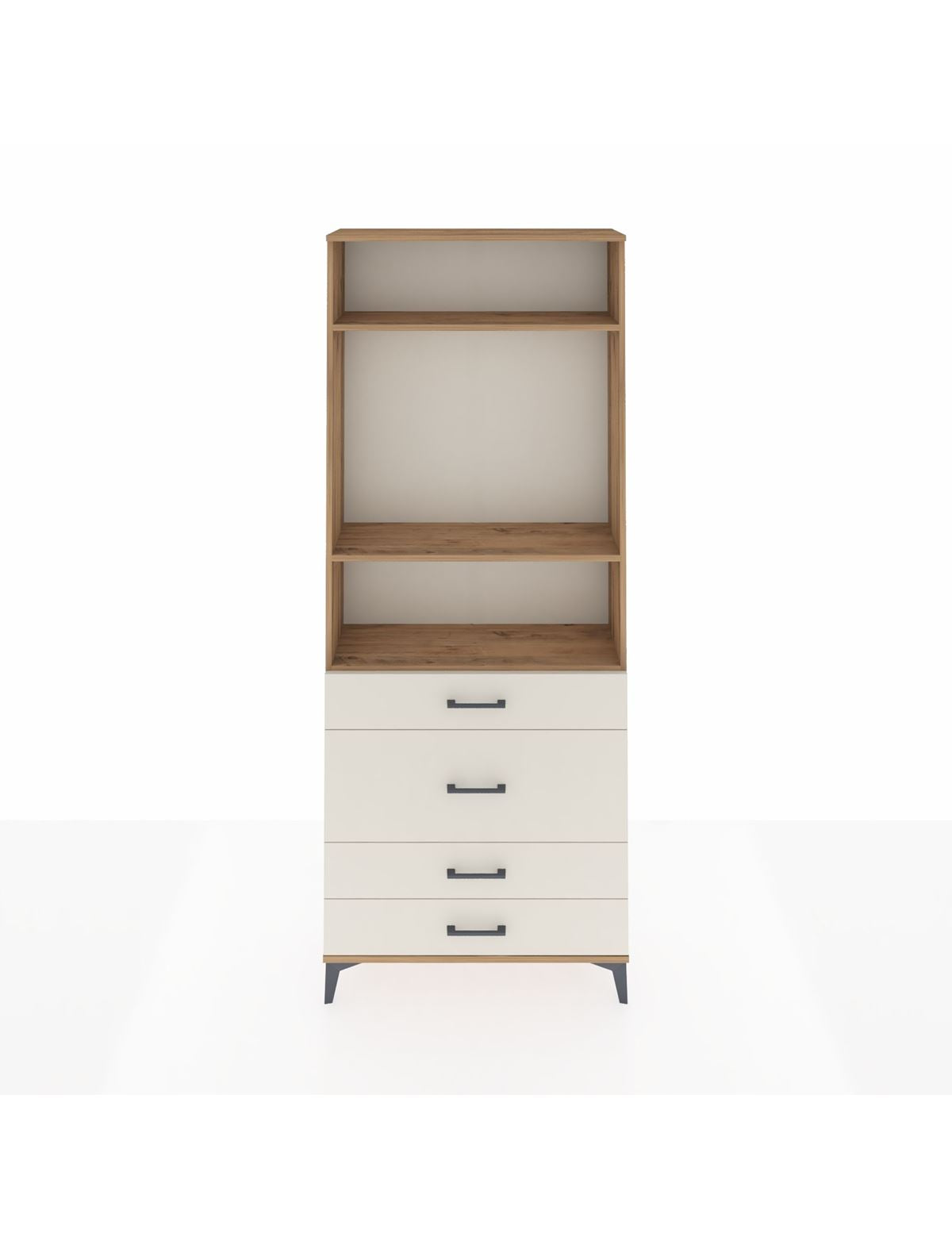 Arges Dolap 3 Raflı 4 Çekmeceli 88x30x221 - S30M099V7A