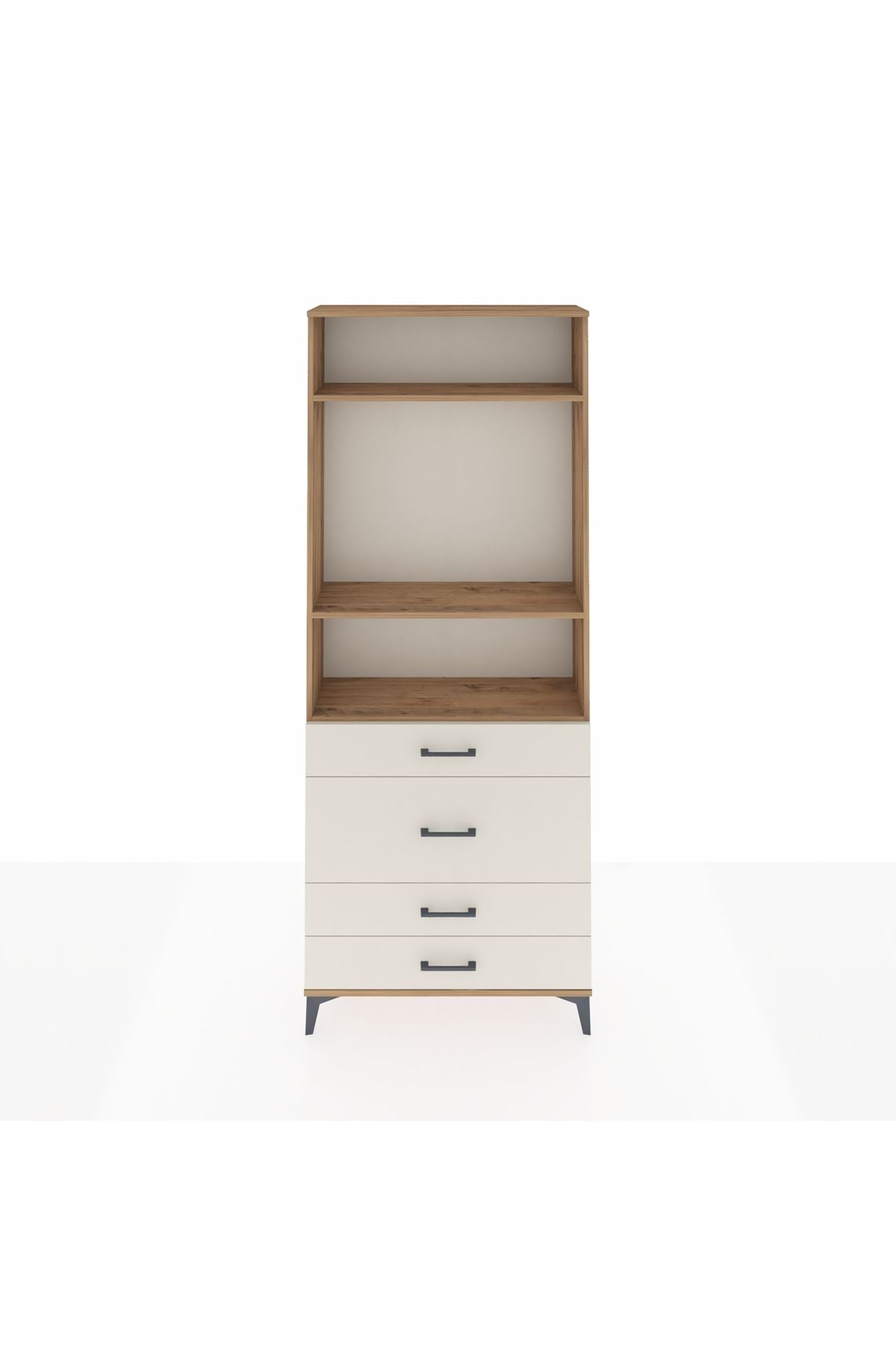 Arges Dolap 3 Raflı 4 Çekmeceli 88x30x221 - S30M099V7A