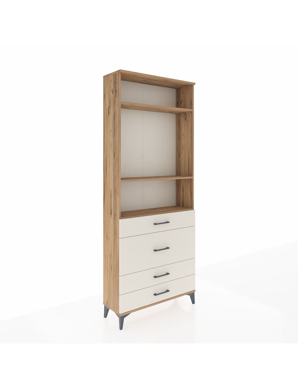 Arges Dolap 3 Raflı 4 Çekmeceli 88x30x221 - S30M099V7A