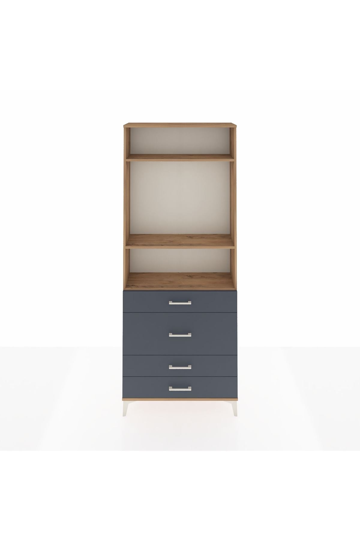 Arges Dolap 3 Raflı 4 Çekmeceli 88x30x221 - S30M099V8A