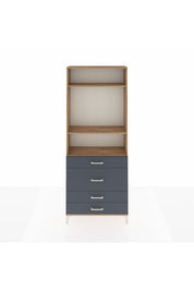 Arges Dolap 3 Raflı 4 Çekmeceli 88x30x221 - S30M099V8A